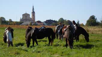 Horse trail Lubomierz Poland